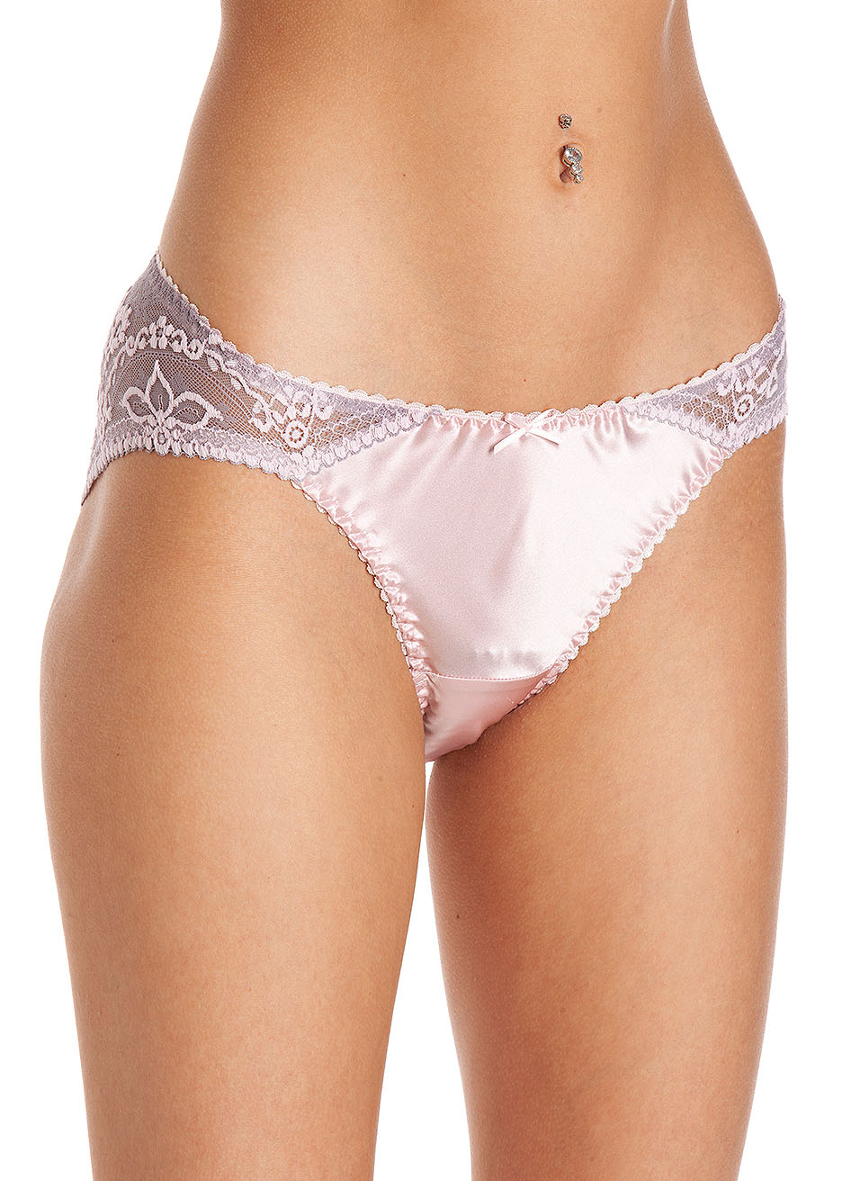 Ramona briefs in shell pink silk