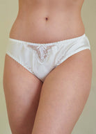 Ivory silk briefs