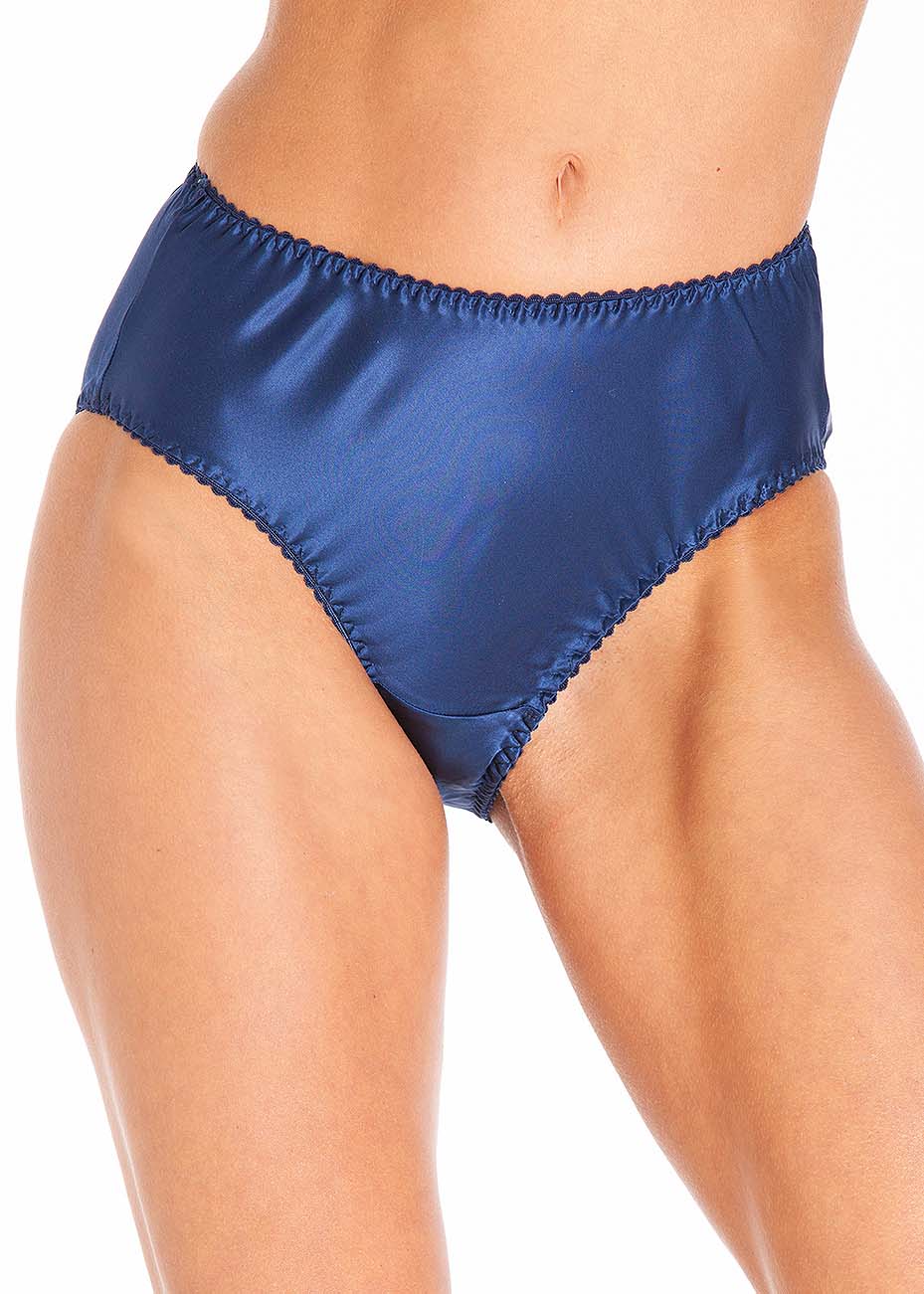 Midnight silk briefs