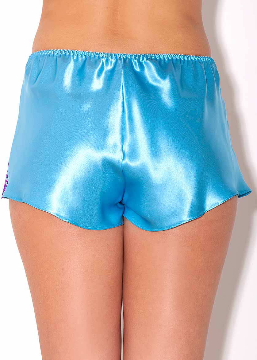 Back view of silk French knickers