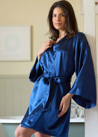 Midnight silk kimono
