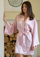 Shell silk kimono