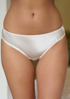 Ivory silk briefs