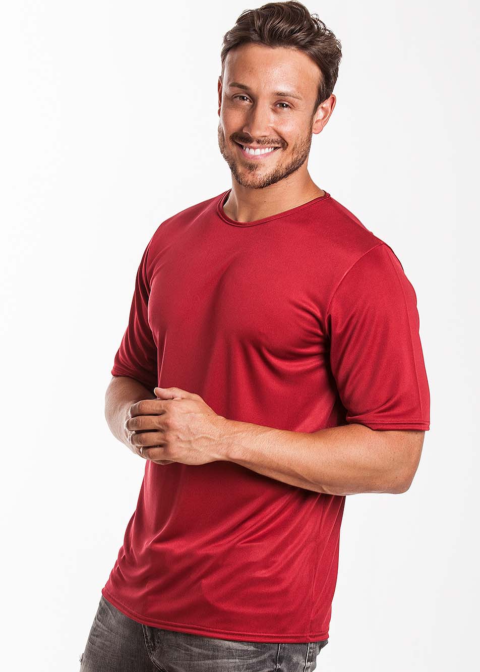 Berry heavyweight silk jersey T Shirt
