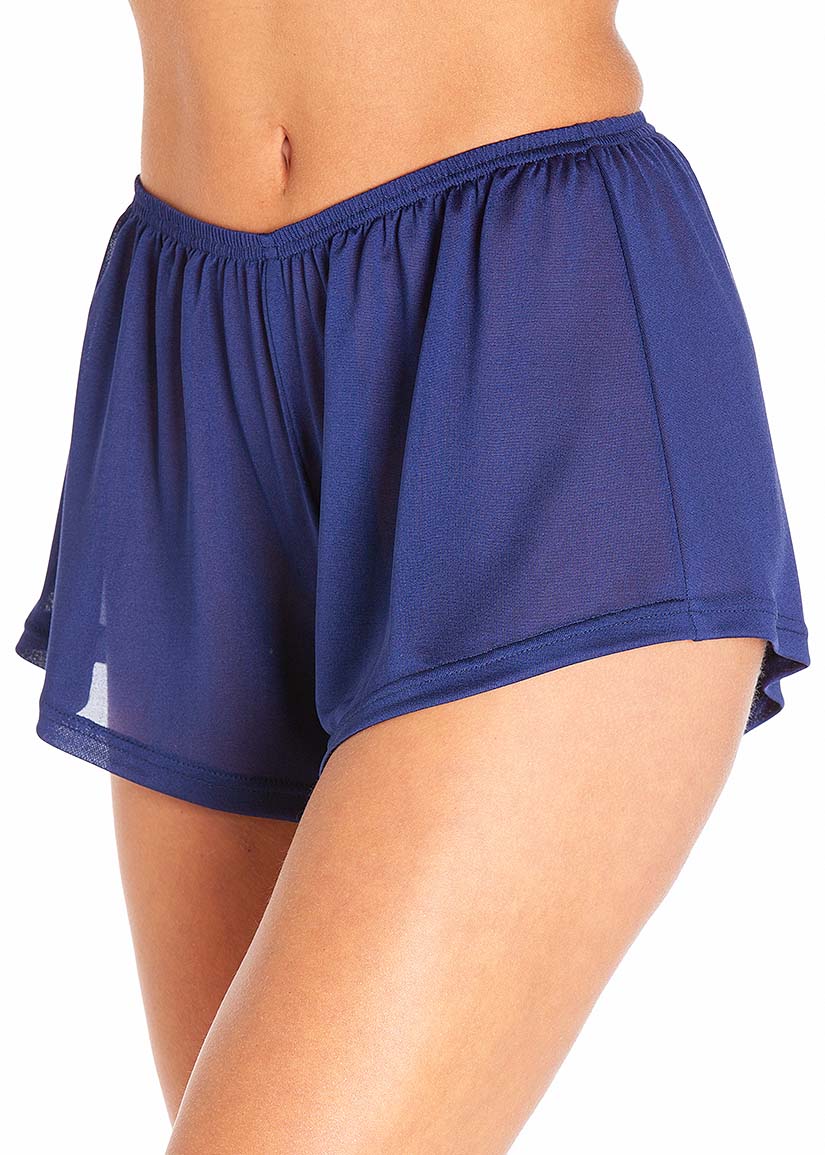 Midnight silk jersey shorts