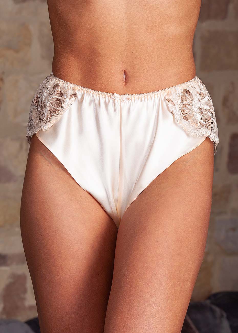 Cafe creme silk tap pants