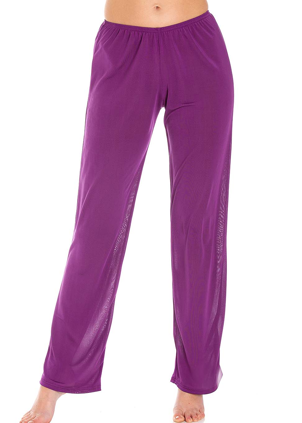 Amethyst silk jersey lounge pants