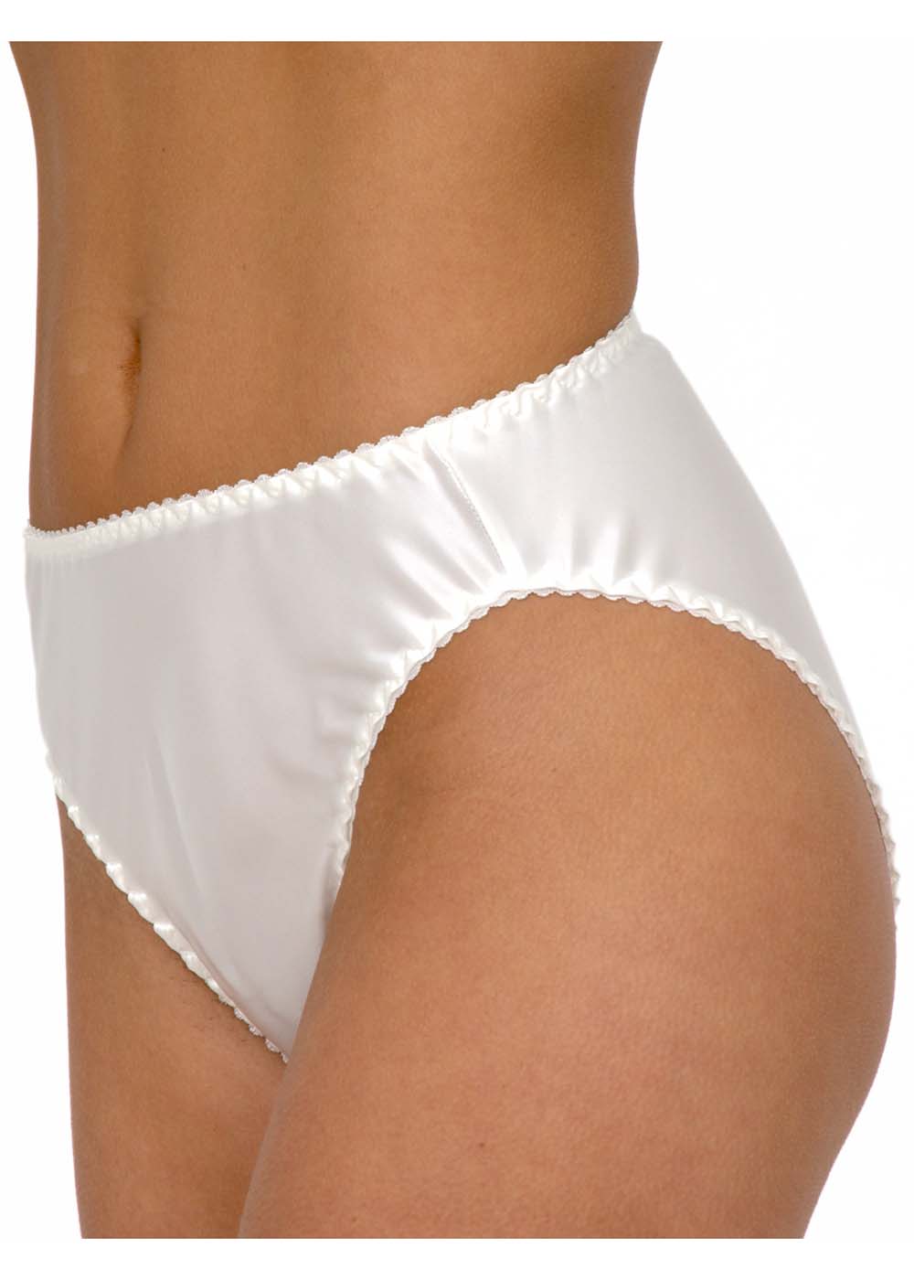 Ivory silk briefs