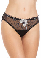 Black silk briefs