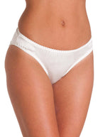 Ivory stretch silk brief