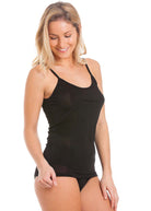 Black silk jersey camisole & briefs