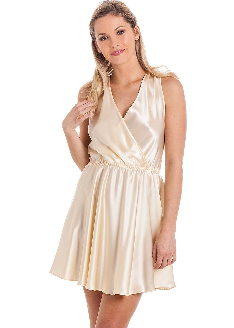 Champagne silk chemise