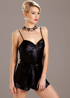 Black silk cami knickers