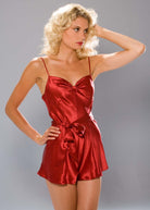 Cranberry silk cami knickers