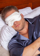 Ivory silk eye mask