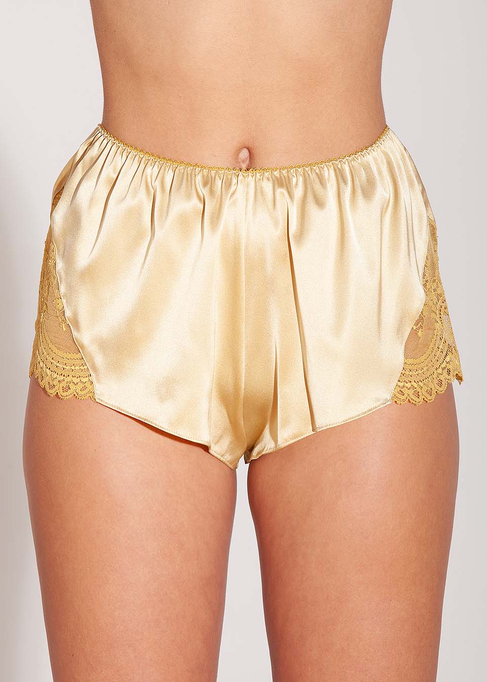 Gold silk French knickers