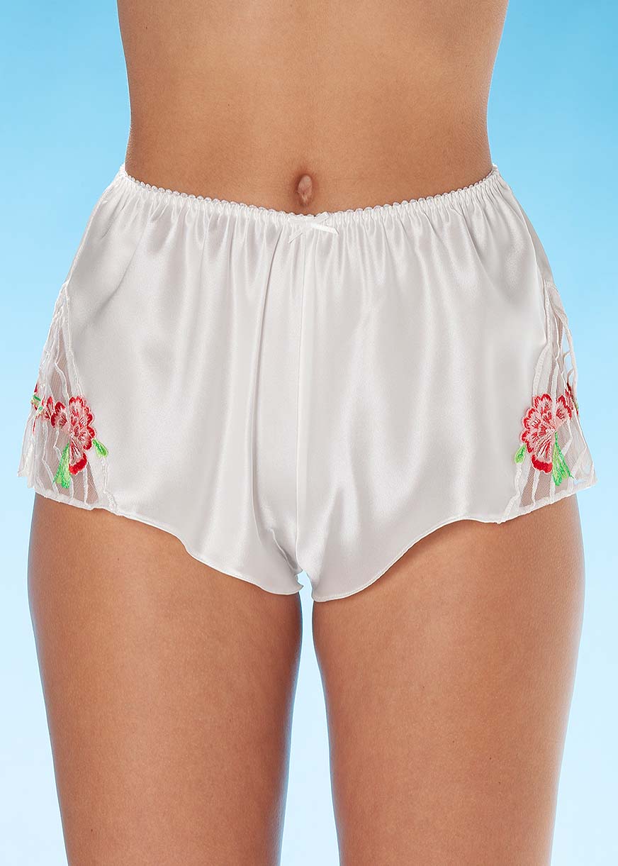 Ivory silk French knickers