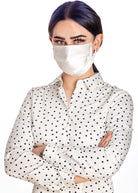 Ivory silk face mask