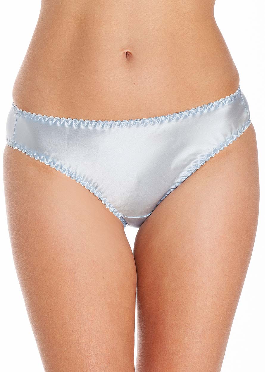 Blue silk briefs