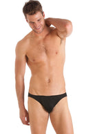 Black silk jersey brief