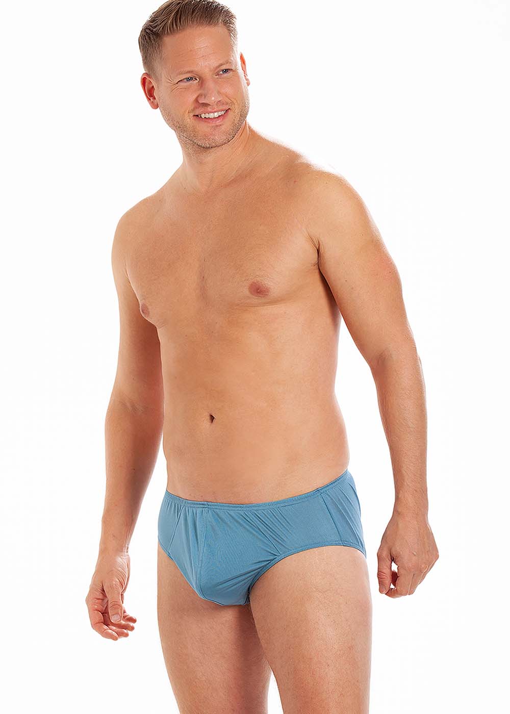 Blue haze silk jersey brief