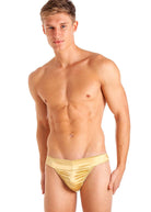 Gold silk tanga
