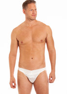 Ivory silk tanga