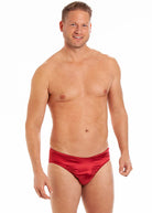 Cranberry silk brief