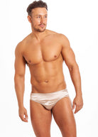 Oyster silk brief