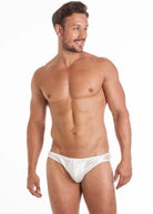 Ivory silk brief