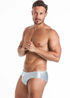 Blue silk brief