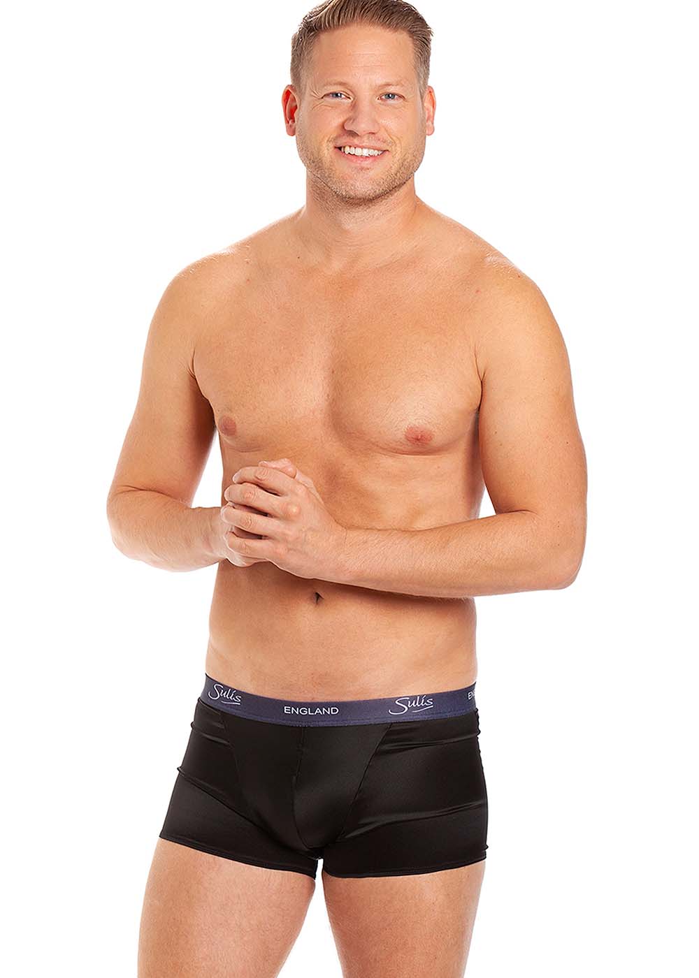 Back stretch silk boxer brief