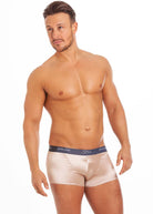 Oyster stretch silk boxer brief