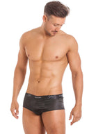 Black silk brief