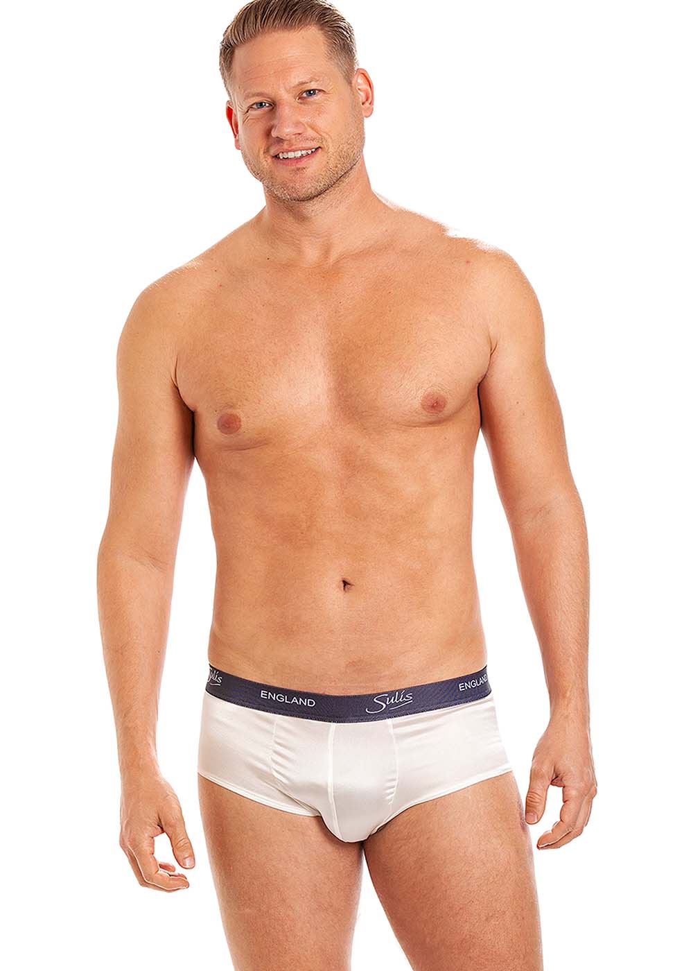 Ivory silk brief