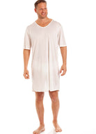 Ivory silk jersey nightshirt