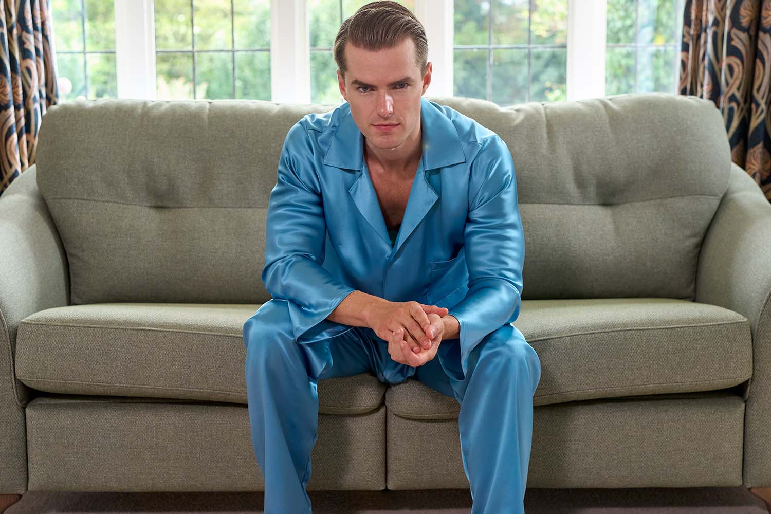 silk night dress for man Men's Luxury Silk Clothing & Sleepwear