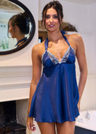 Midnight silk babydoll