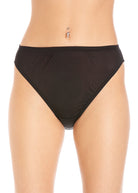 Black silk jersey brief