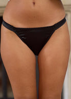 Black silk briefs