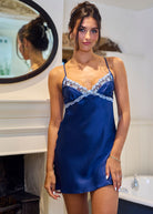 Midnight silk chemise
