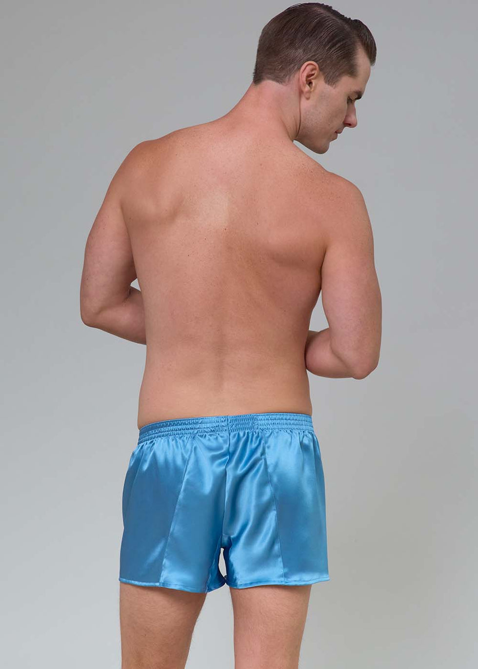 Cotton Silk Boxers Slate main image 1