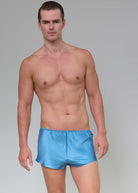 Blue haze silk shorts