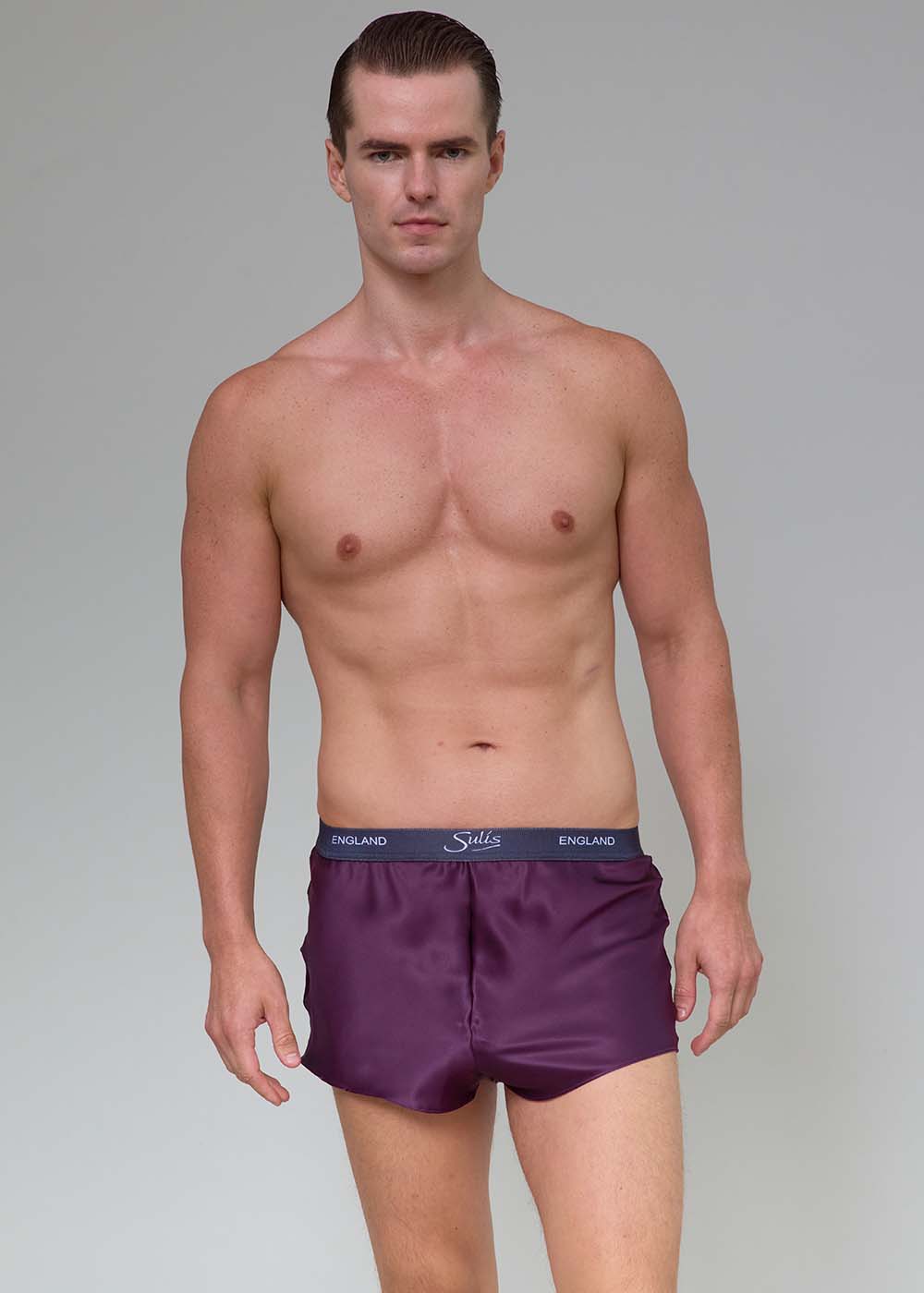 Blackberry silk shorts