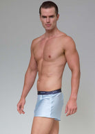 Pale Blue silk shorts