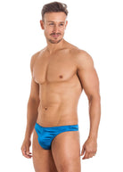 Peacock stretch silk thong