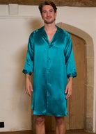 Jade silk nightshirt