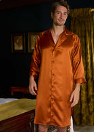 Umber silk nightshirt