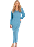 Blue haze silk jersey nightshirt