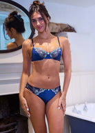Midnight silk bra & briefs